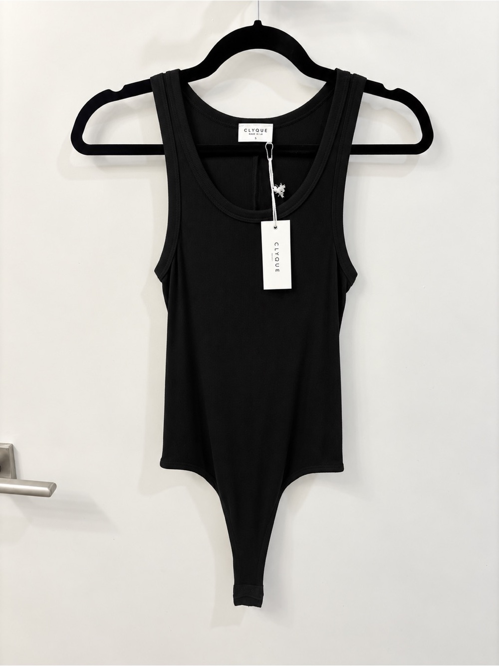 Clyque Jenna Bodysuit Sz S NWT Black